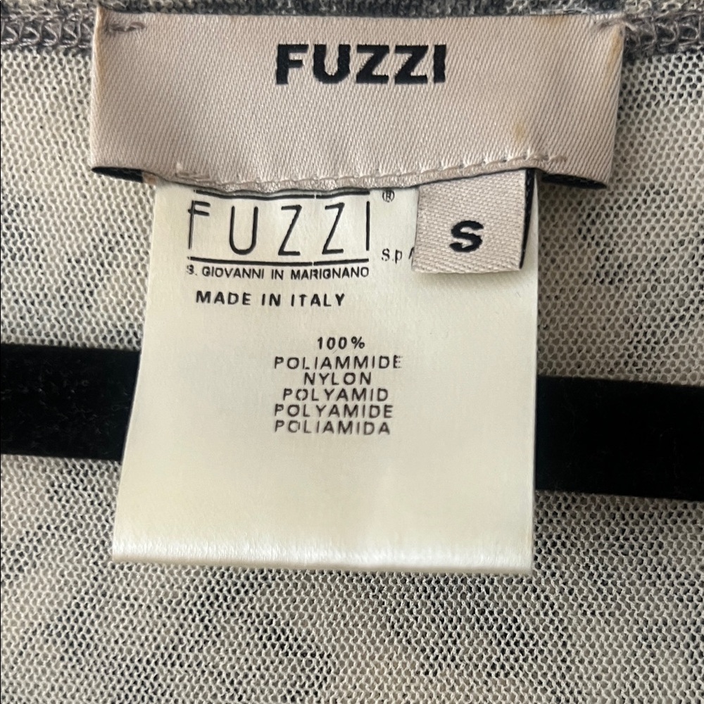 Elegant FUZZI Floral Lace Dress - Black and Gray - Picture 2 of 3
